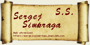 Sergej Šimpraga vizit kartica